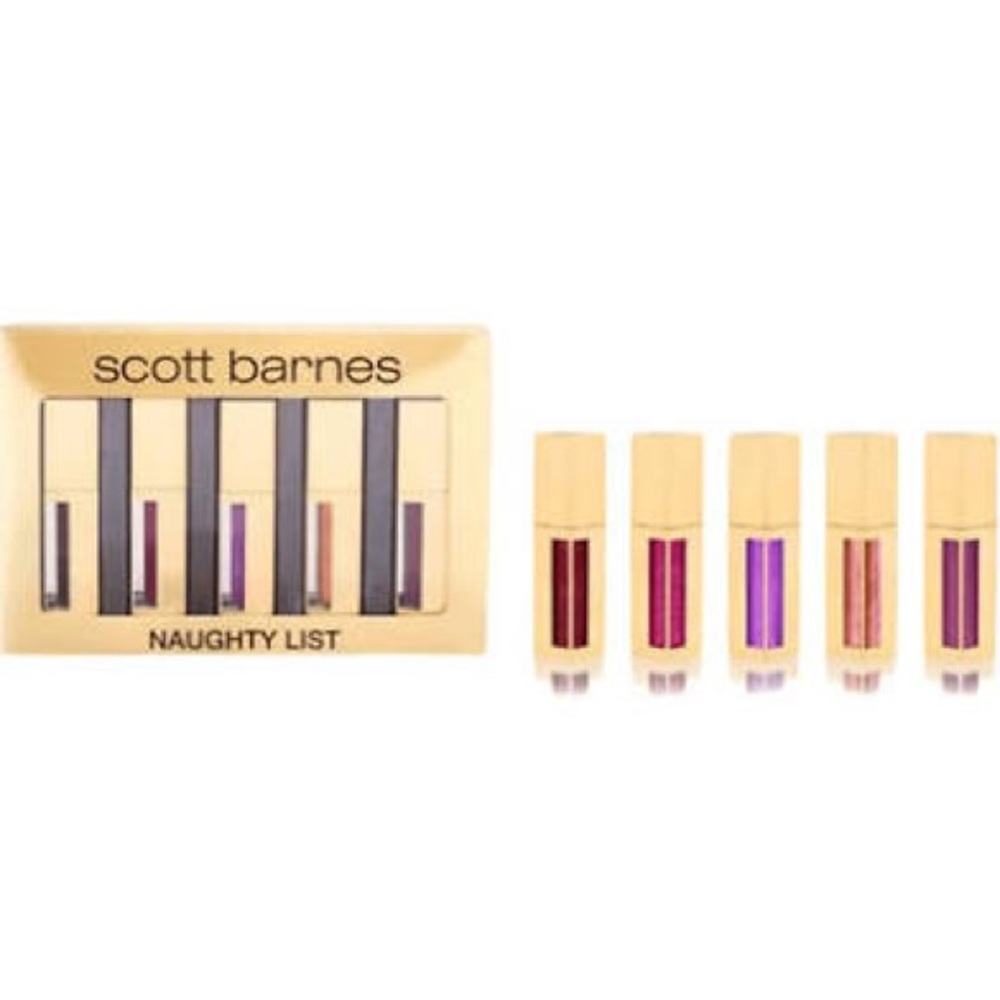 Scott Barnes Naughty List Lip Gloss Set 5 Full Size LipGloss Brand New